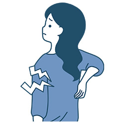 背中痛イラスト